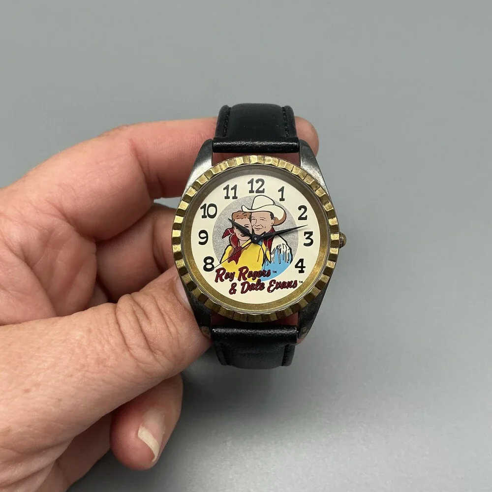 Vintage Fossil Happy Trails Mens Watch 34mm Roy Rogers Dale Evans New Battery